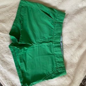 Green J.Crew Cotton Shorts